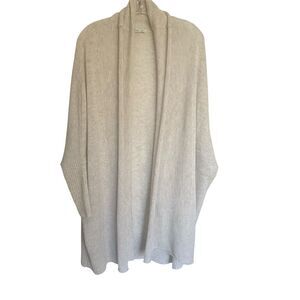 Sabtle Luxury 100% Cashmere Long Open Front Cardigan Sz M/L